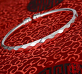 925 Sterling Silver Open Bangle Bracelet for Women