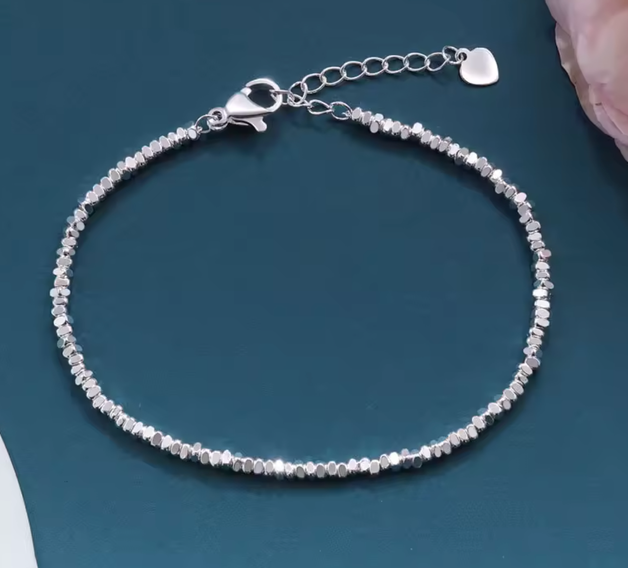 925 Sterling Silver Irregular Chain Bracelet for Women