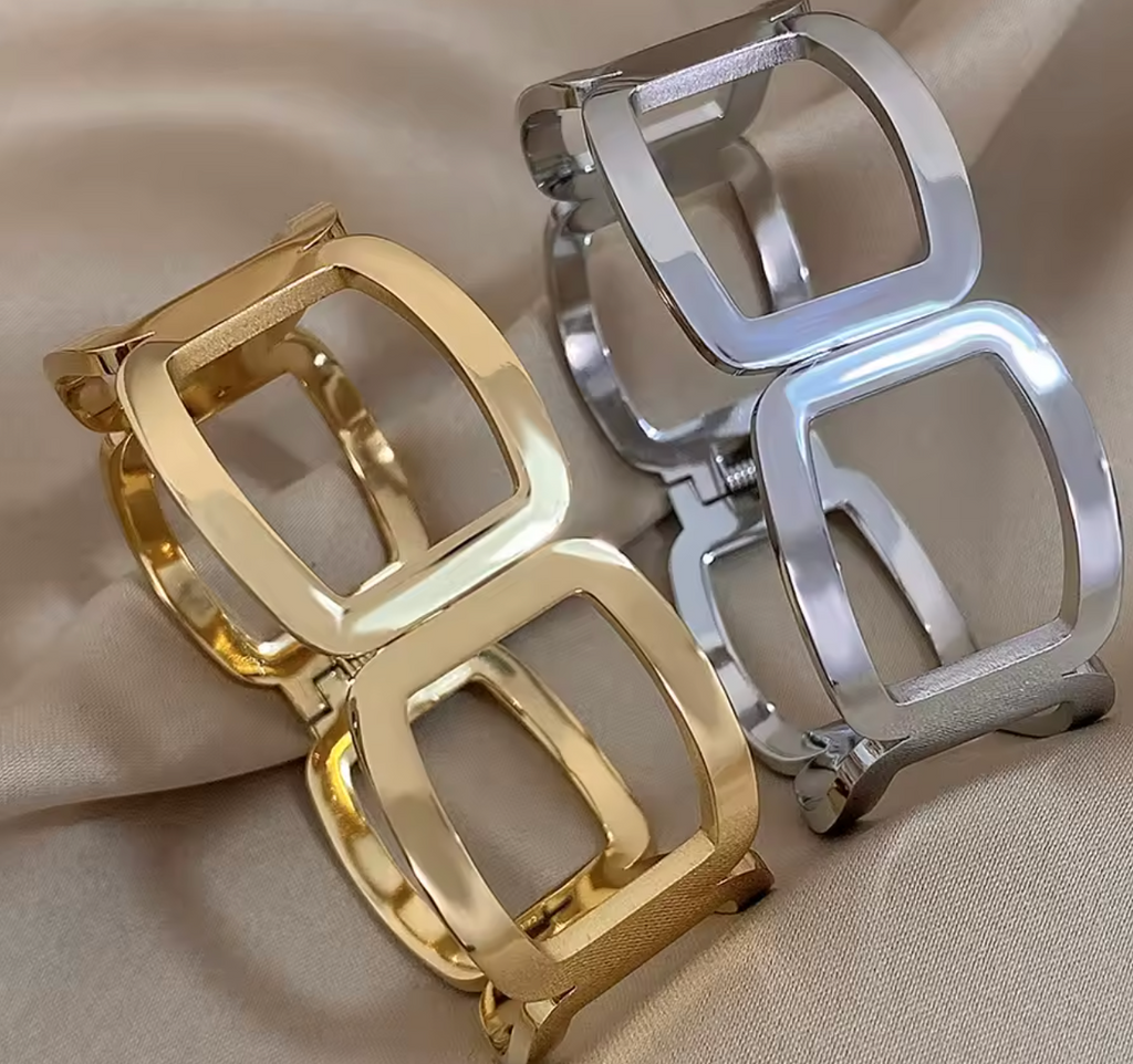 Fashion Hollow Square Circle Geometric Bracelet