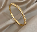 Exquisite Shiny Zircon Gold Plated Bracelet